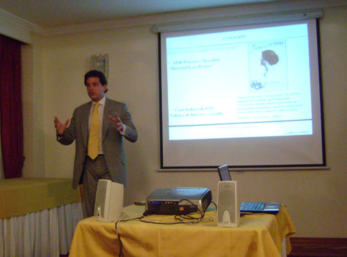 Tertulia Noviembre 2008: "Relación entre Derecho de la Propiedad Intelectual y el Derecho de los Deportes & Entretenimiento"